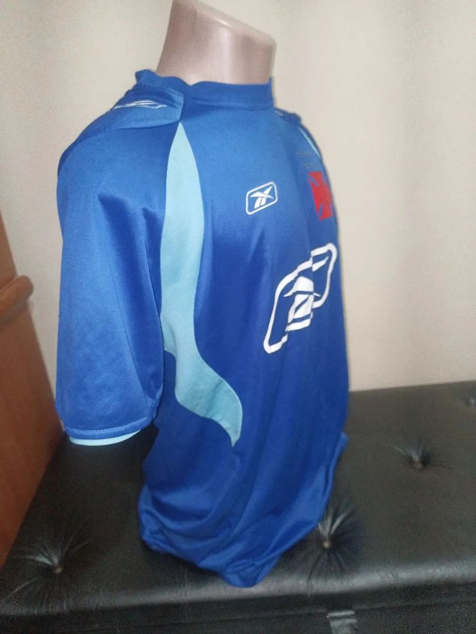 Camisa Vasco Azul/treino/RBK - Foto 4