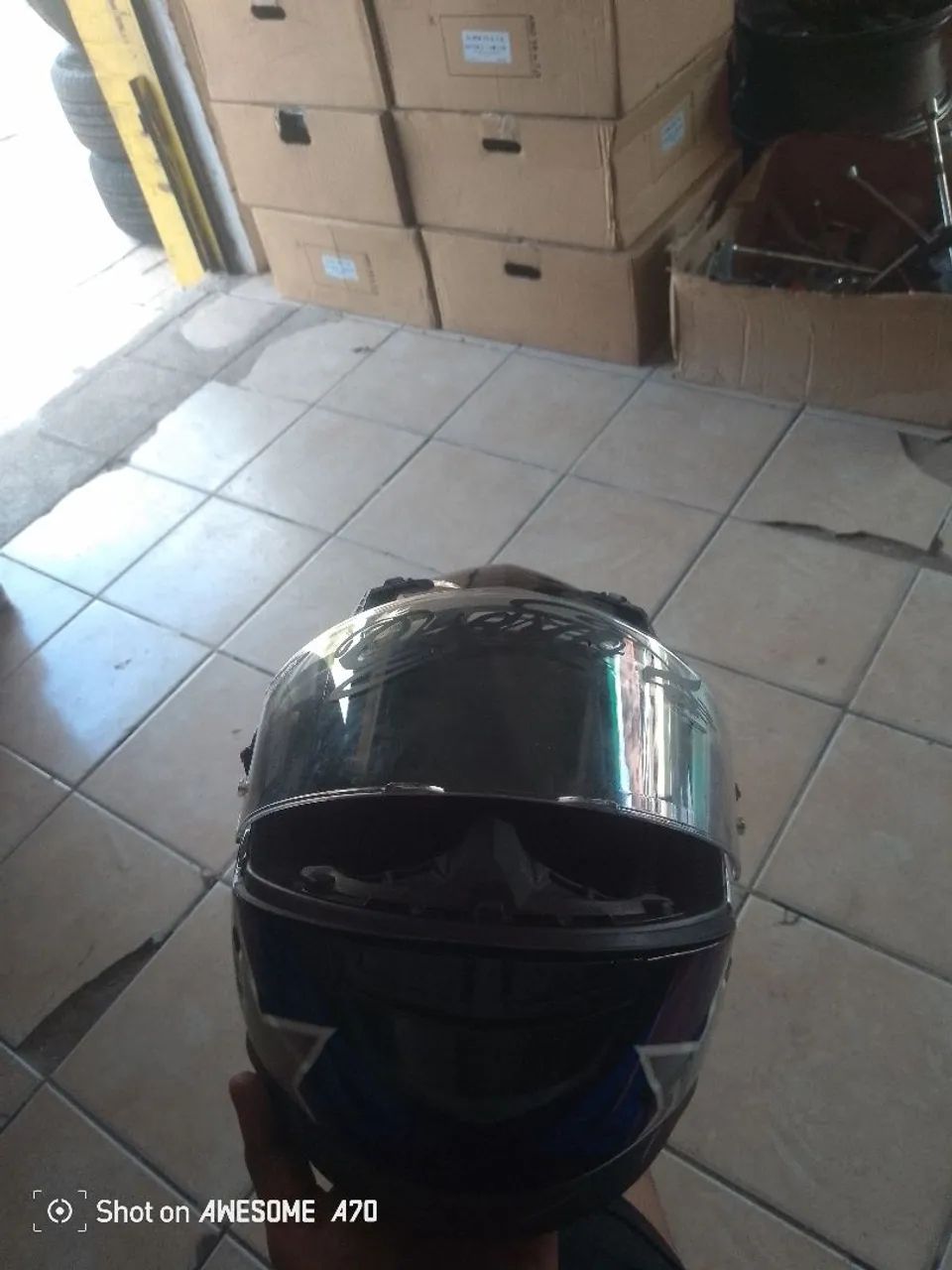Capacete LS2 troco em iPhone  - Foto 4