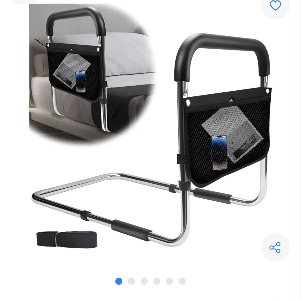 Vendo Andador dobrável e grade para cama - Foto 4