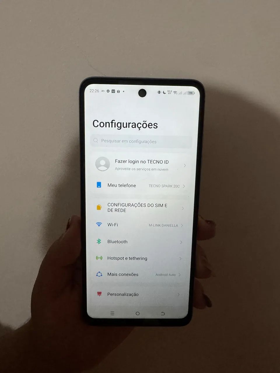  Celular tecno spark 20c 256Gbs 