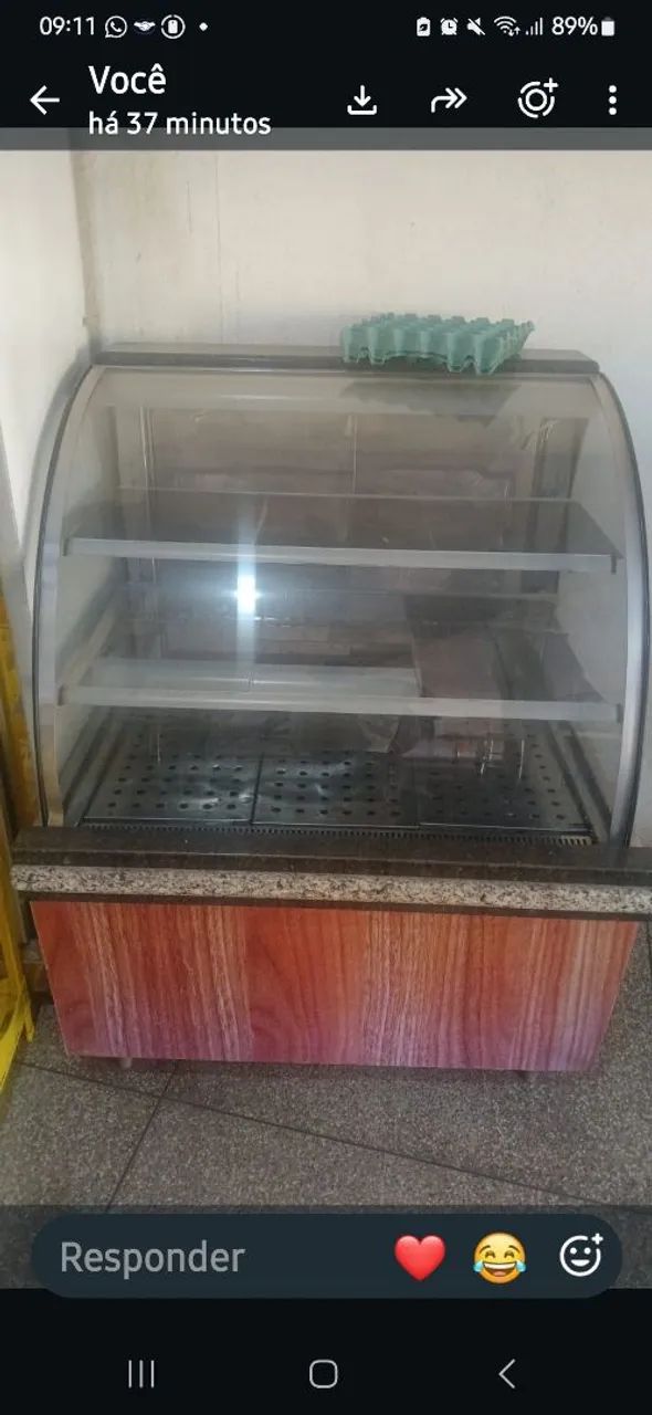 Balcao estufa quente 