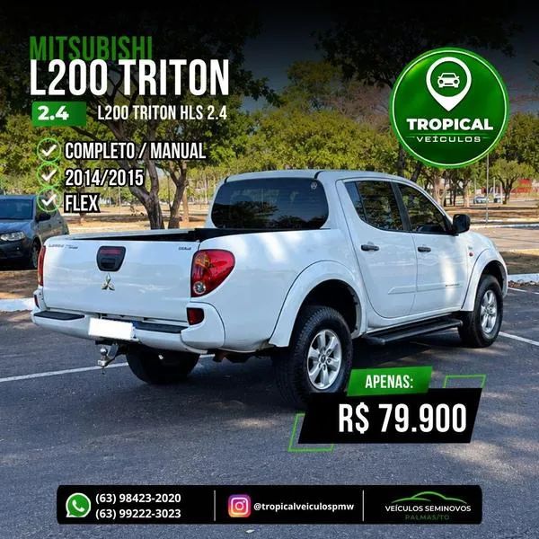 Mitsubishi L200 Triton HLS 2.4 Flex 16V CD Mec. 2015 - Foto 3