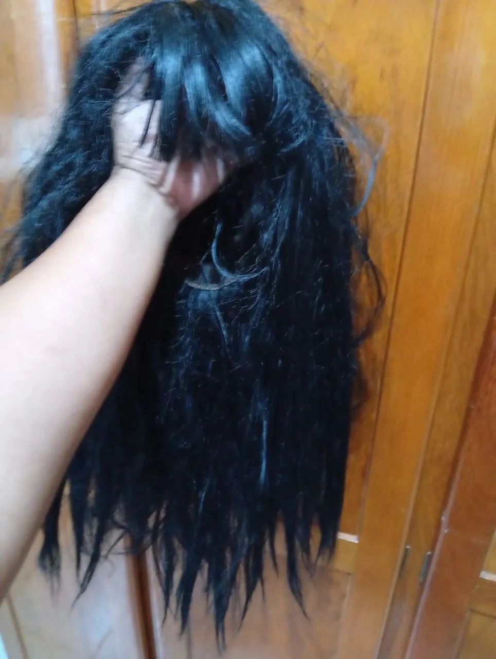 Peruca de boa fibra