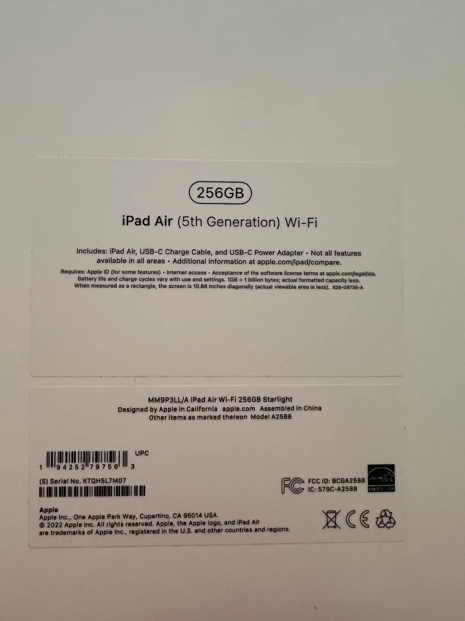iPad Air 5 geração starlight - 256gb Wi-Fi  - Foto 3