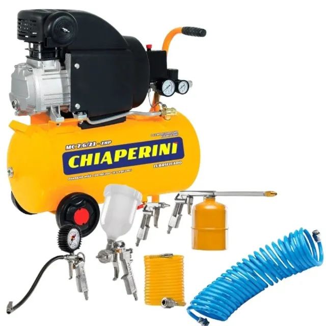 Motocompressor 7,6 Pés 21L 2HP 116PSI 220V CHIAPERINI-MC7.6/21L - Foto 5