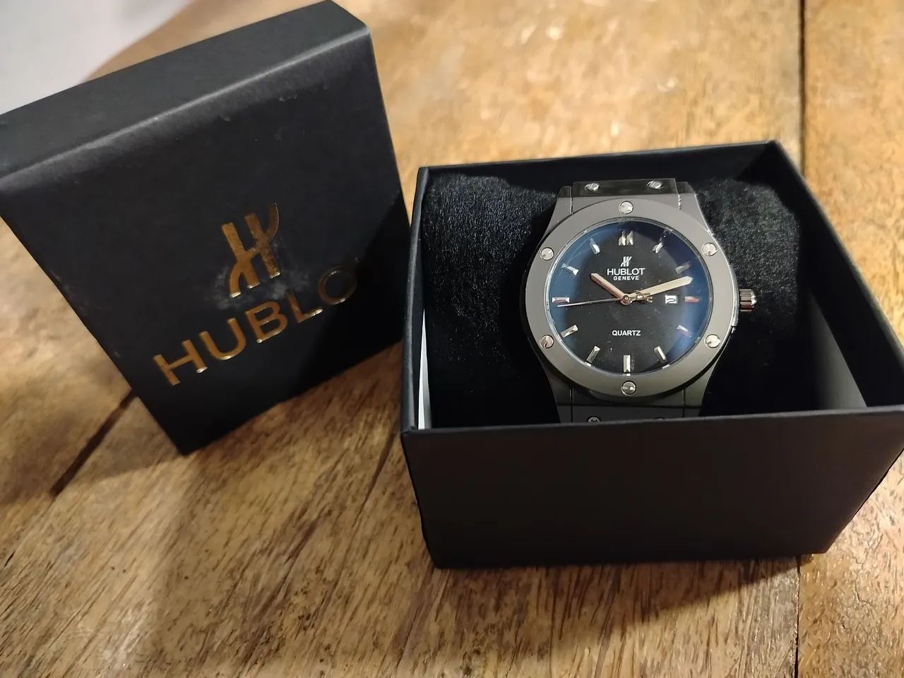 Relógio HUBLOT BIG BANG PRETO CROMADO - Foto 2