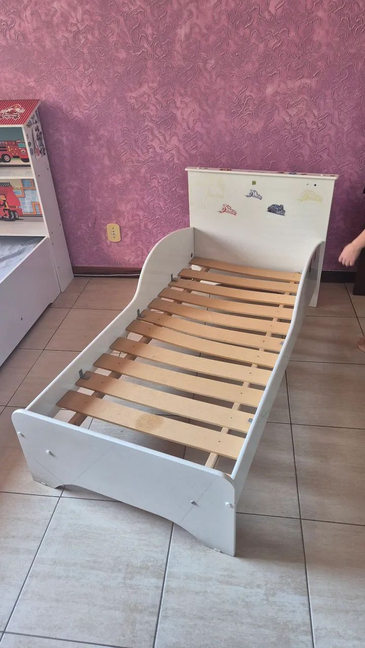 Cama infantil bombeiros / mini cama vendo individualmente - Foto 3