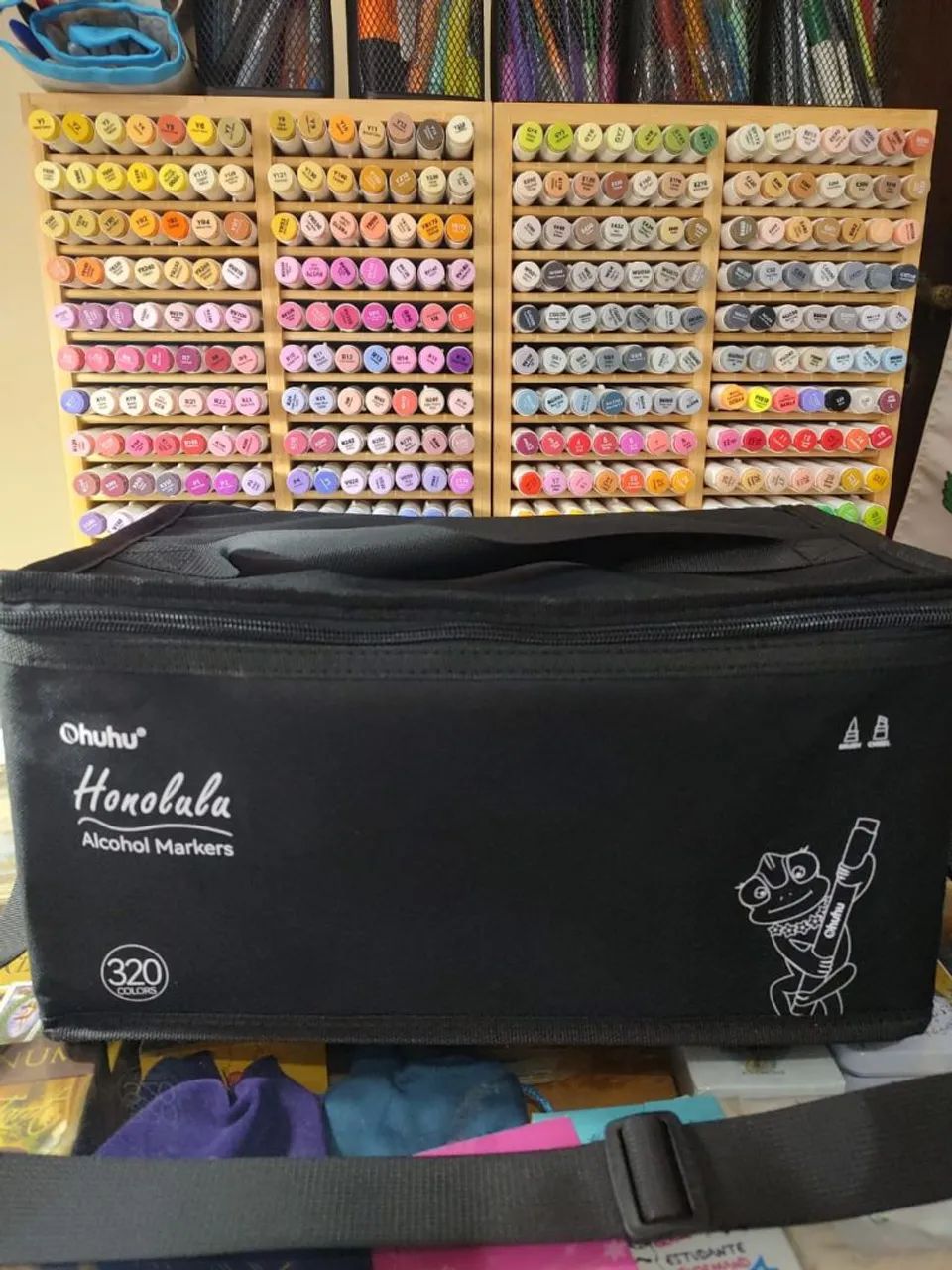 Canetas marcadores Ohuhu Honolulu 320 cores - Foto 2