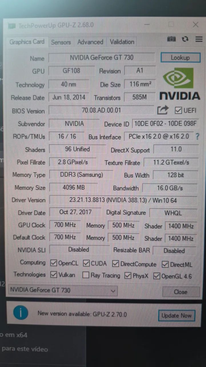 Placa de vídeo gt 730 4gb - Foto 5