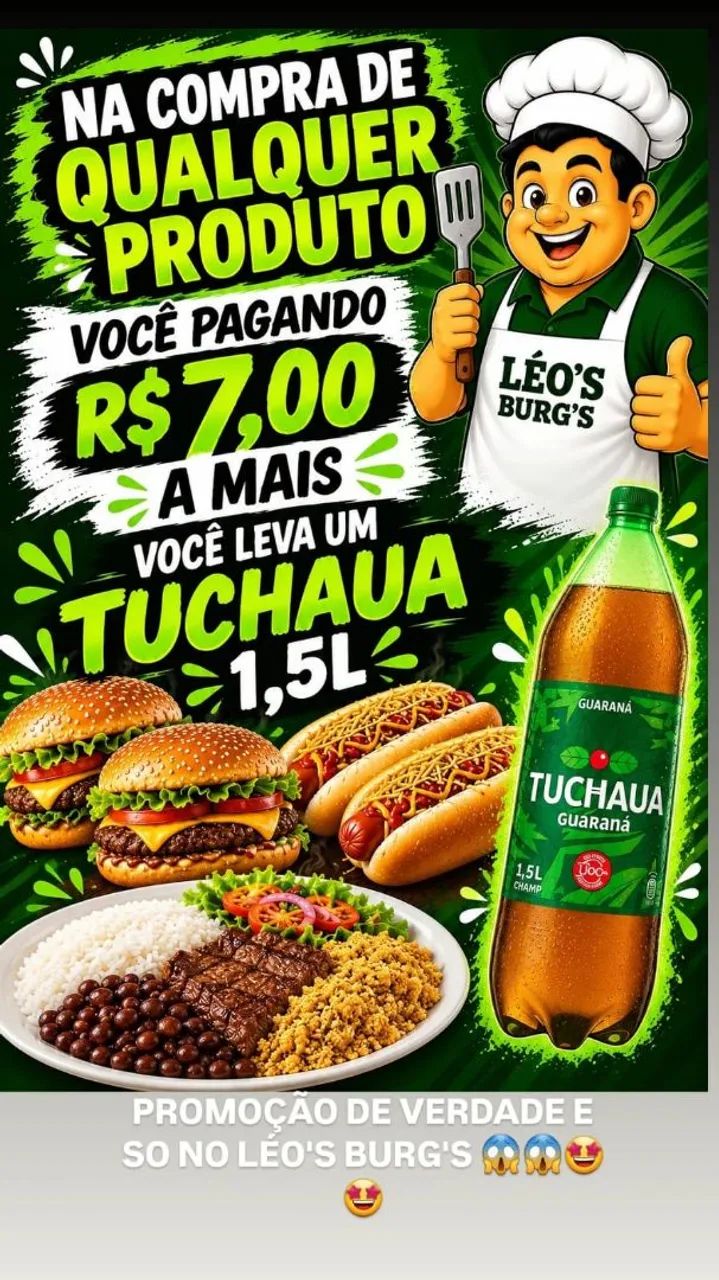 PROMOÇÃO DE VERDADE E SO NO LEO'S BURG'S 