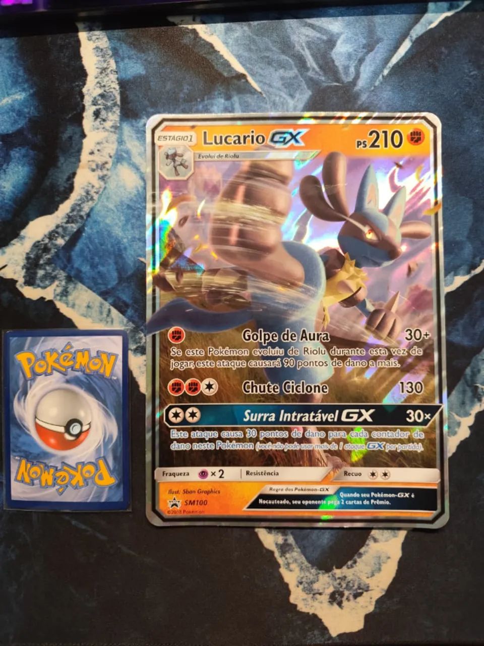 Lucario GX Oversize Jumbo Pokemon - Foto 2