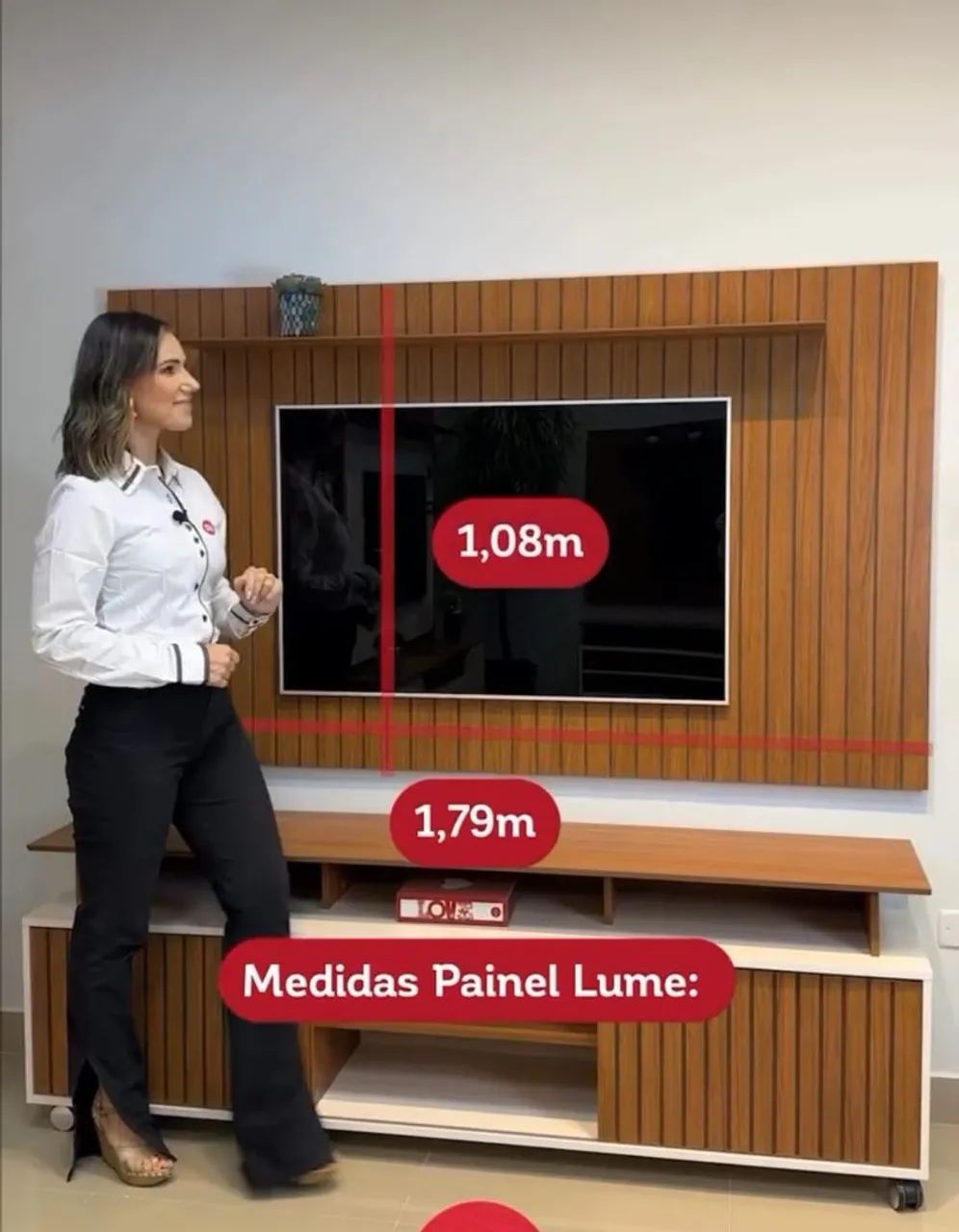 Conjunto Rack com painel Flow  - Foto 2