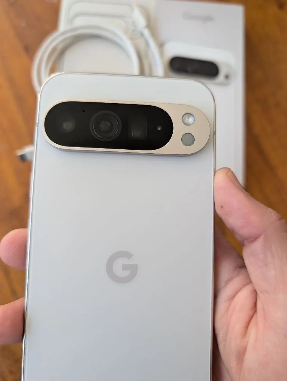 Google pixel 9 pro xl branco 128gb PERFEITO (Caixa, cabo e capa