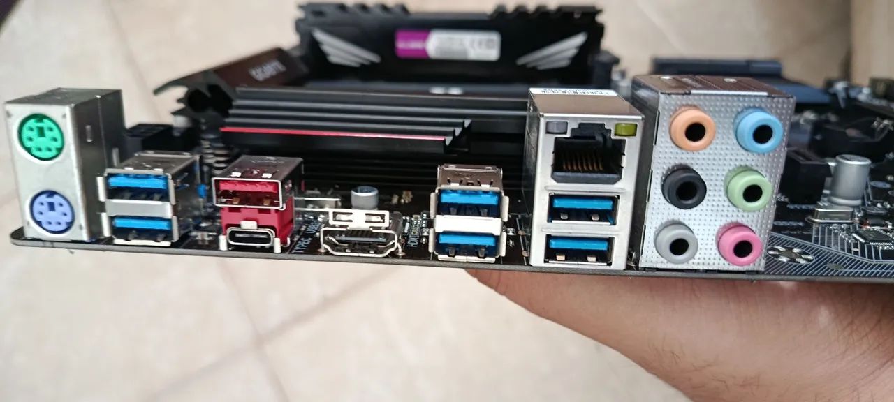 kit placa mãe + memoria + cpu - Foto 4
