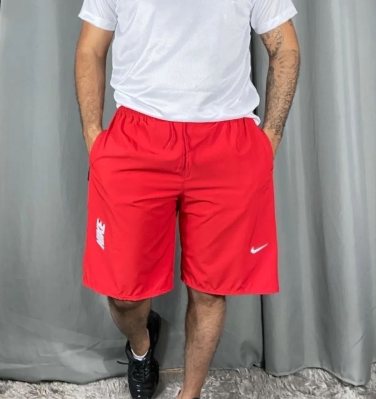 Bermuda masculina tactel com elástano impermeável  - Foto 4