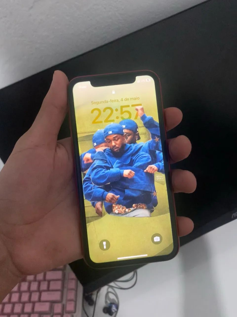 iPhone 11 64GB Vermelho - Impecável, Face ID OK - Celulares e