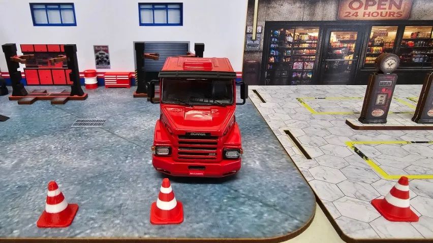 Miniatura Scania 113h Vermelha Brclassics 1 64 - Foto 5