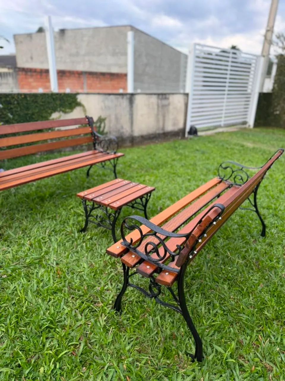 Conjunto banco de jardim  - Foto 3