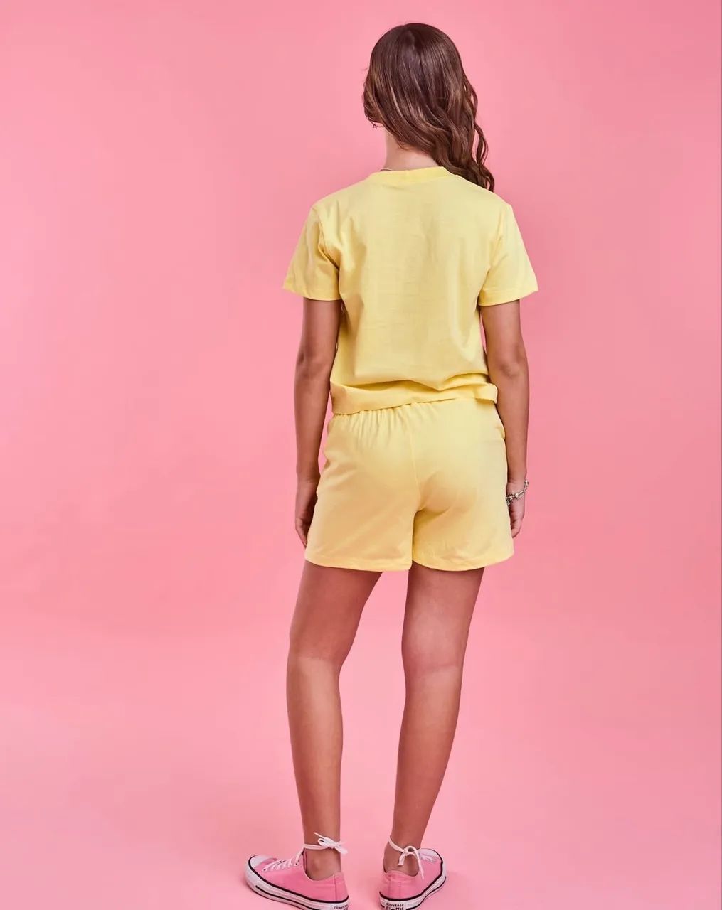 Conjunto amarelo em algodão  - Foto 2