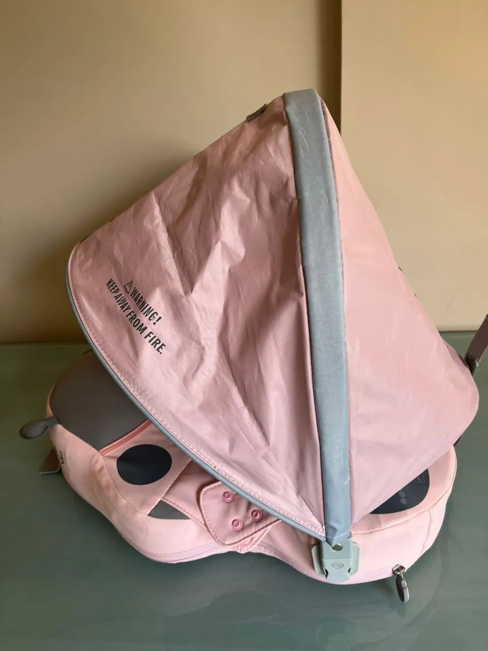 Boia com Cobertura UV MamboBaby Rosa - Pouquíssimo Uso! - Foto 3