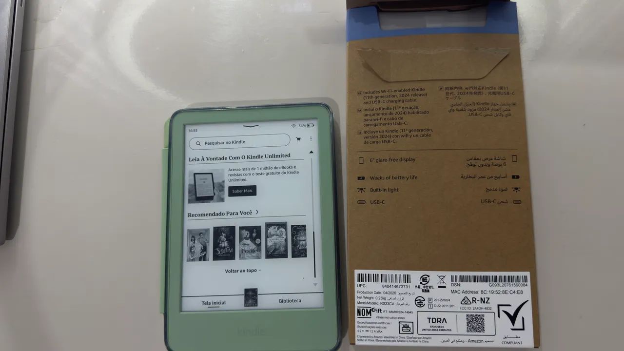 Kindle 11º geração cor Matcha 16GB  - Foto 3