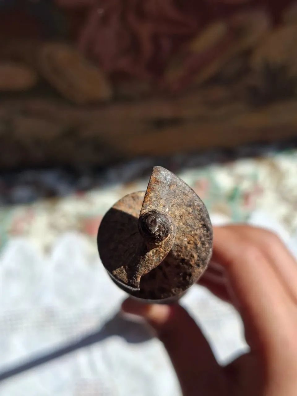 broca trado antiga de ferro para madeira  - Foto 3