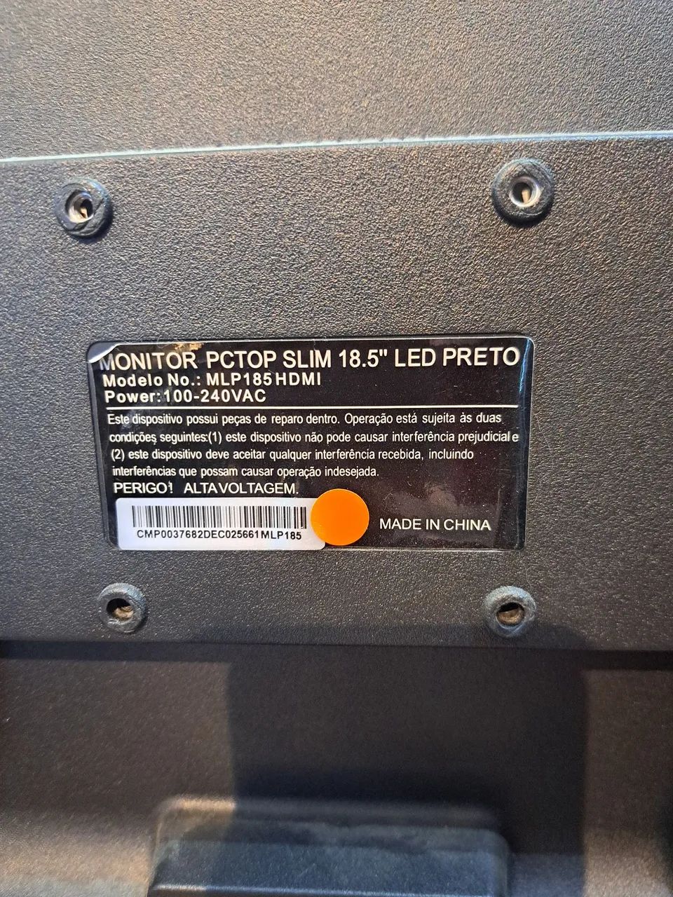 Monitor SLIM 18.5" LED - VGA/HDMI - PCTOP - Foto 3