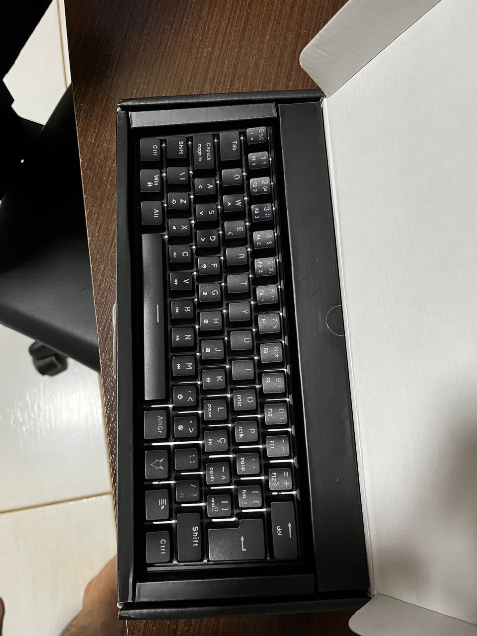 Teclado husky blizzard preto