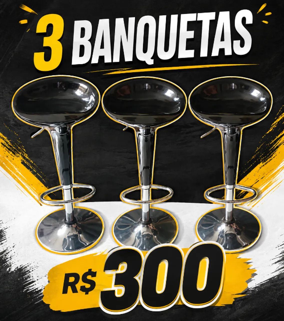 3 banquetas 