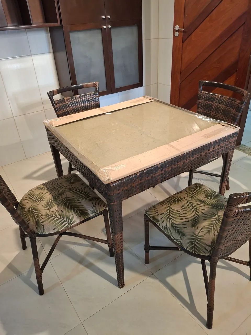 Conjunto mesa para área goumert  - Foto 2