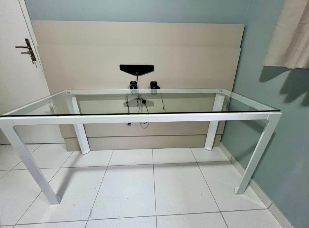 Mesa Ferro e Vidro Alto Padrão