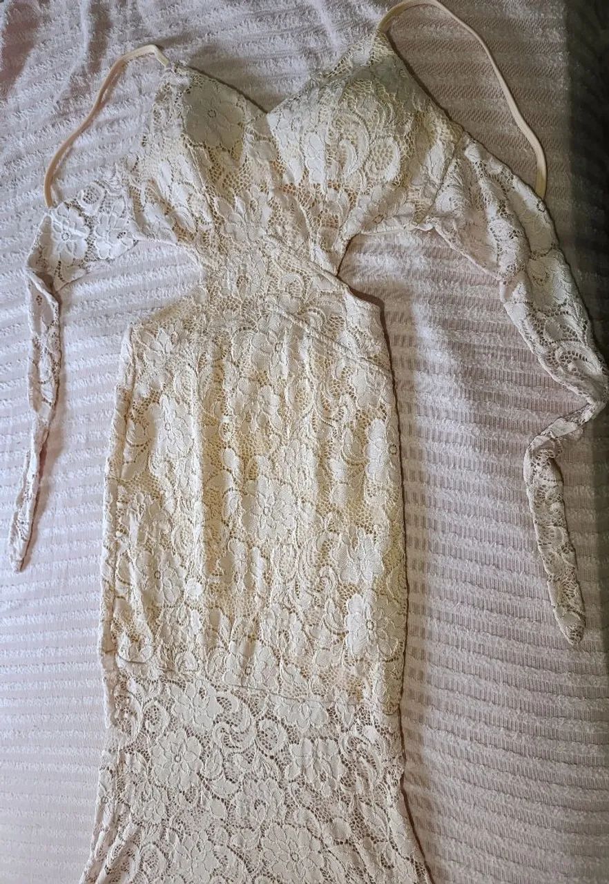 Vestido de renda rosa - Foto 2
