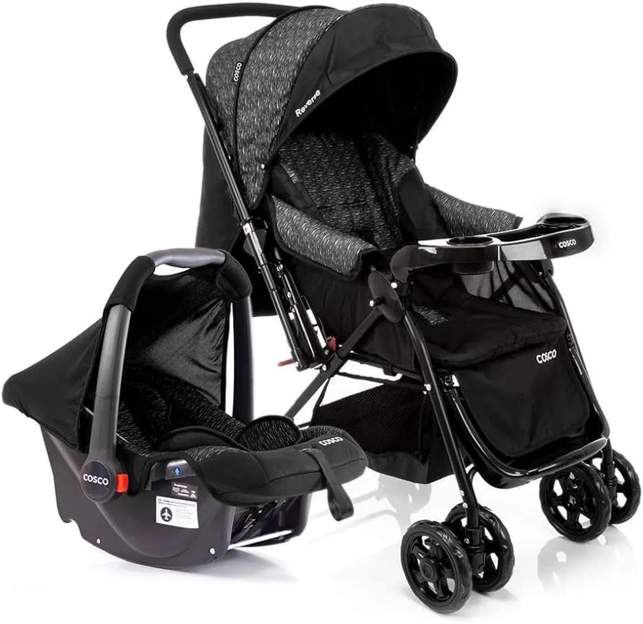 Carrinho de Bebê e Bebê Conforto 