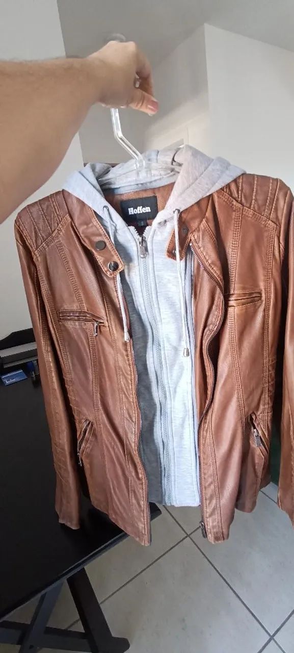 Jaqueta marrom importada marca Hoffen