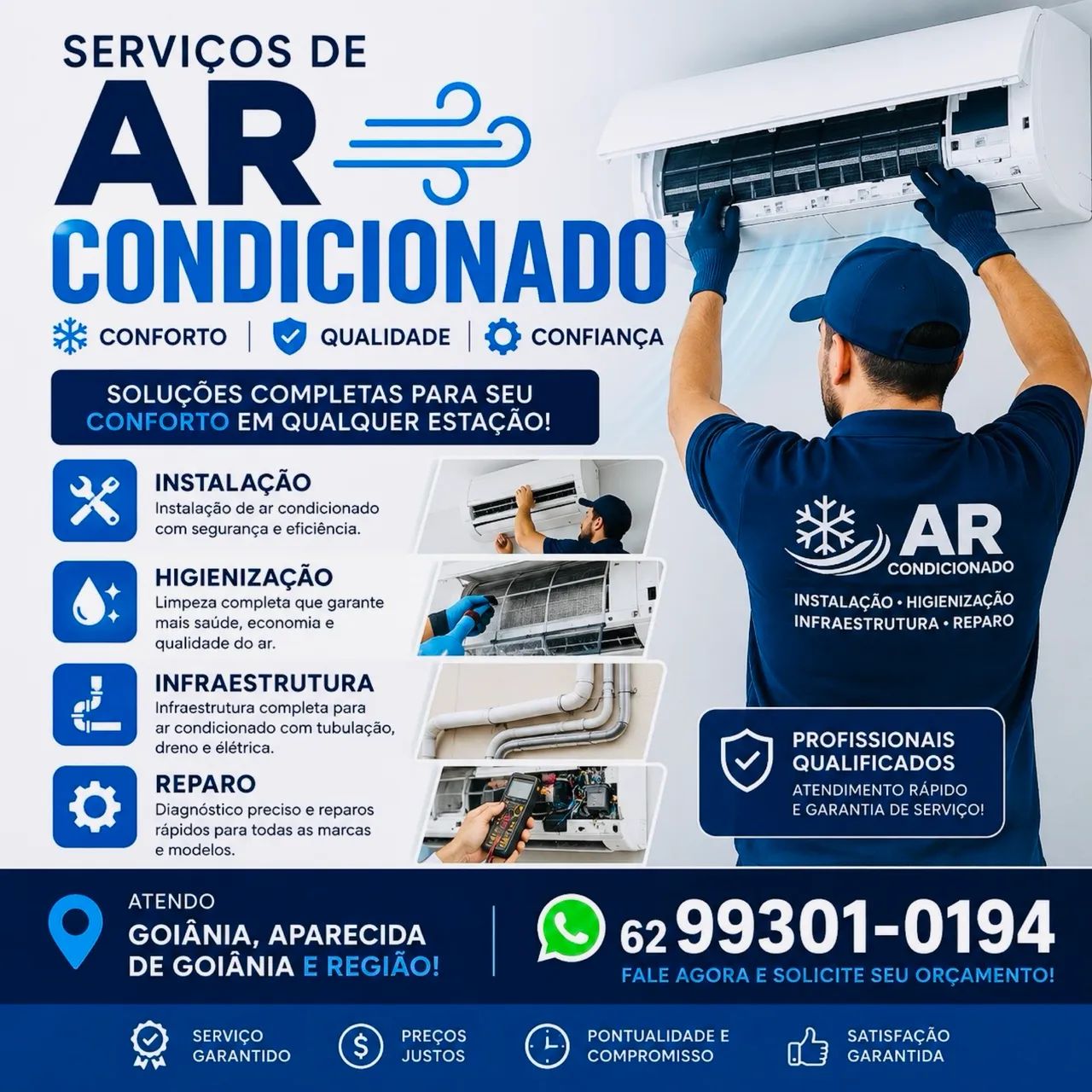 Serviço em geral de ar condicionado 