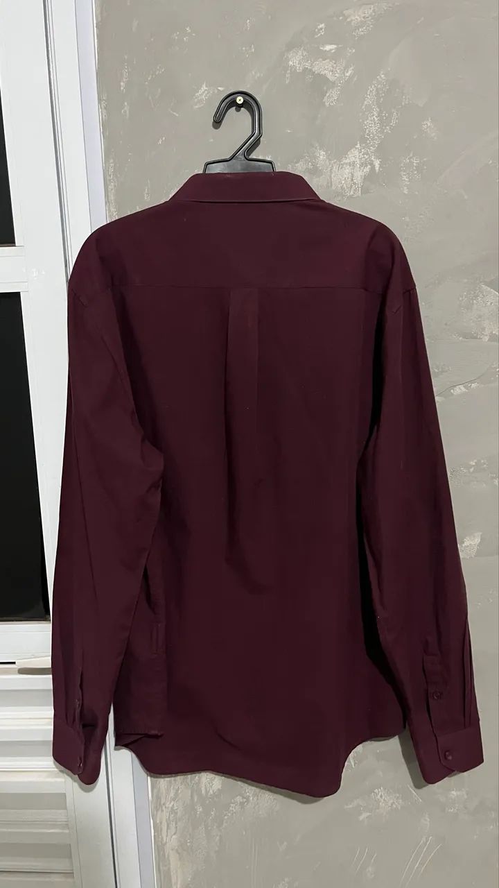 camisa social rchlo original vinho p - Foto 2