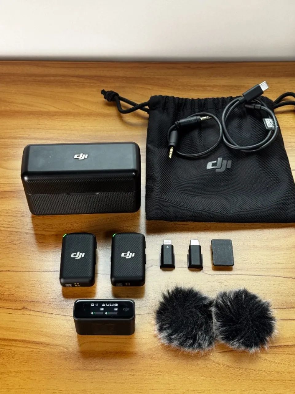 DJI Mic 1 Completo (2TX + RX + Case) - Profissional p/ iPhone, Câmera e PC