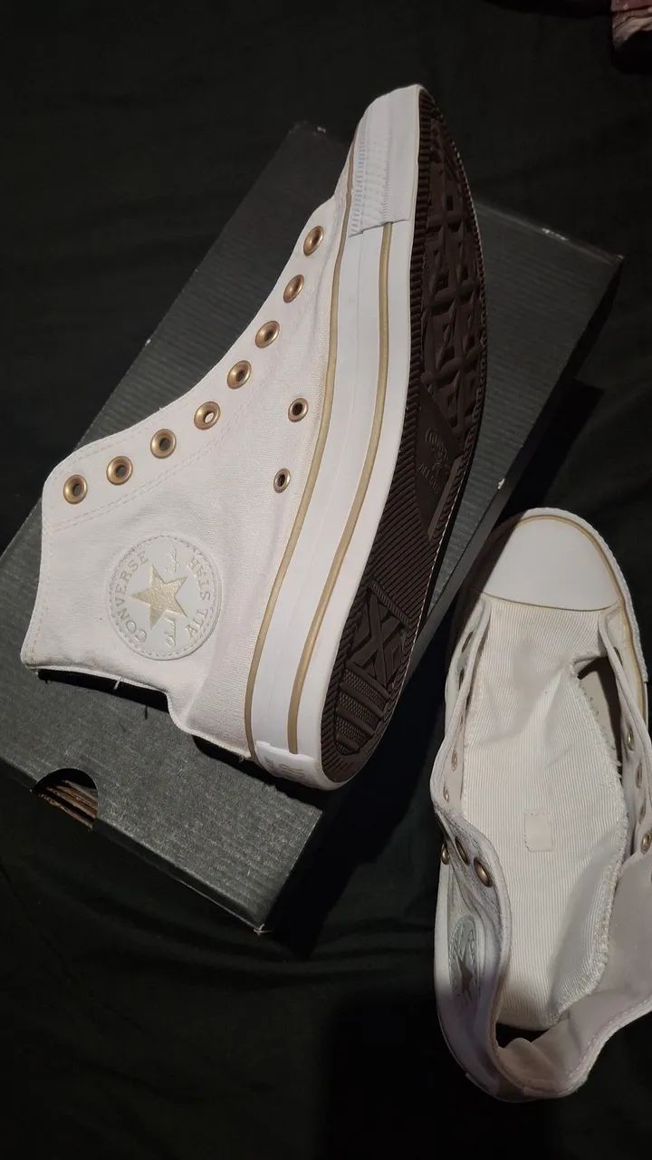 CONVERSE ALL STAR BRANCO ORIGINAL  - Foto 2