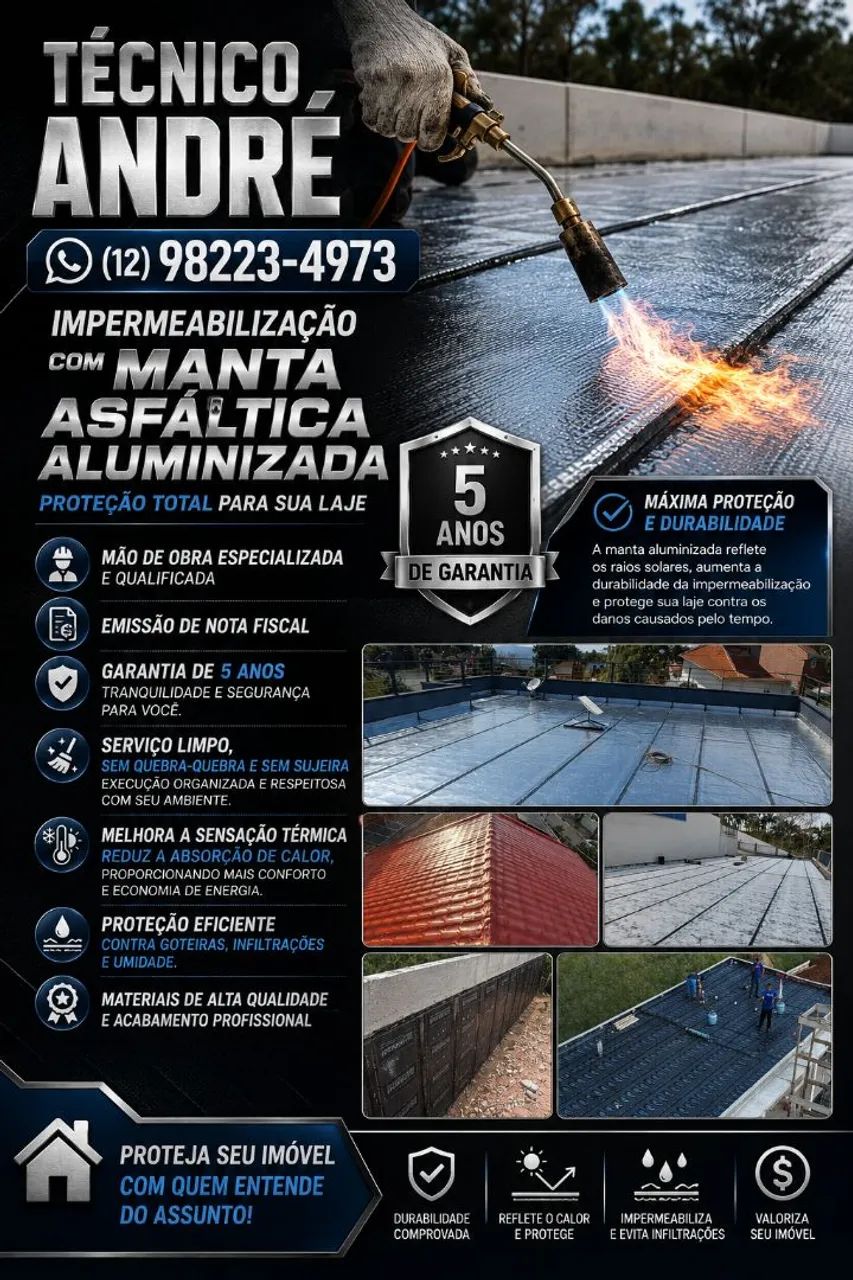 Goteira? Resolva de vez com manta asfáltica!