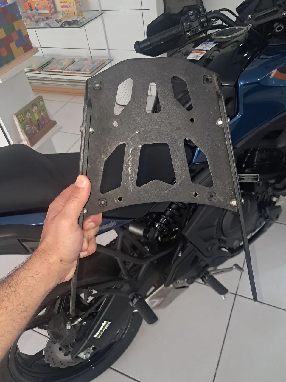 Bagageiro Suporte Bau Kawasaki Versys 650 - 2015 - Chapam - Foto 3