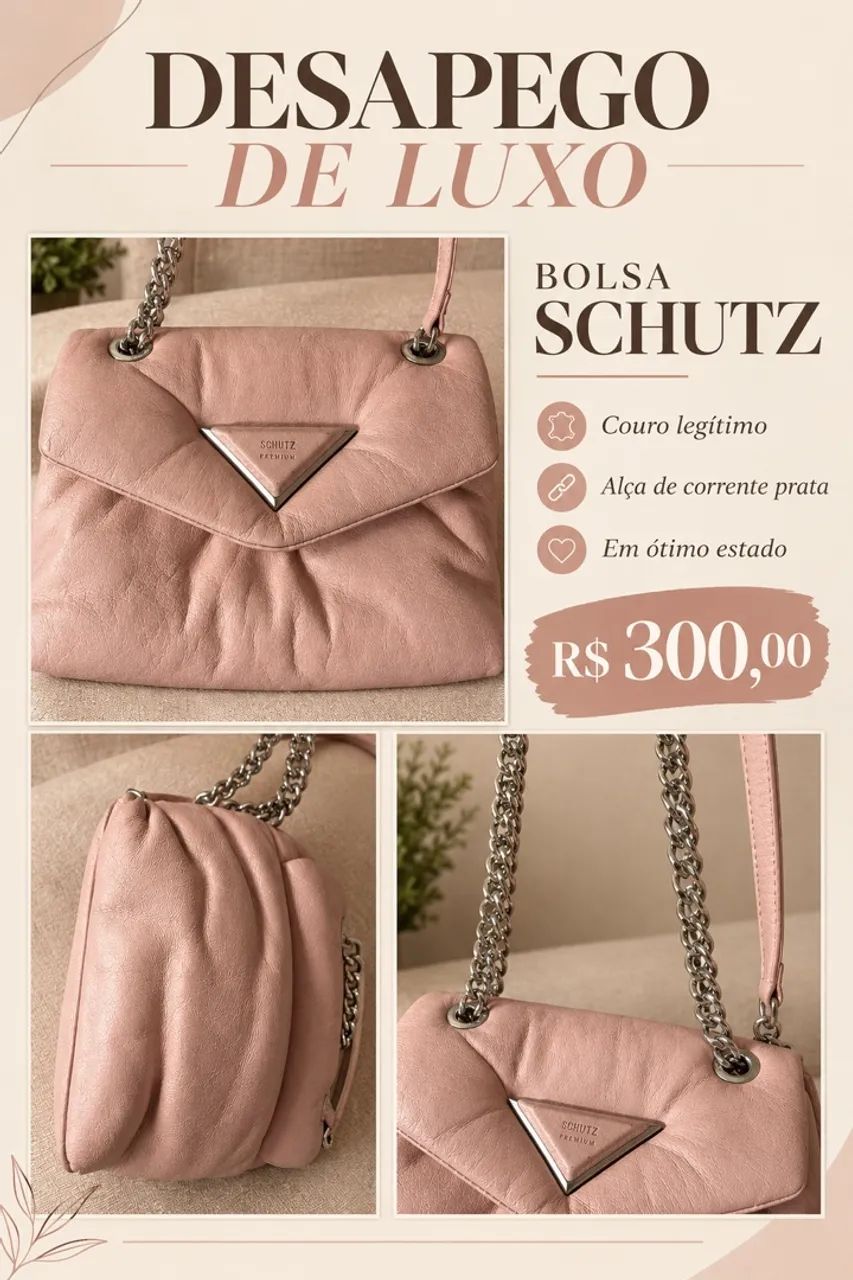 Desapego de Luxo - bolsa Schutz 