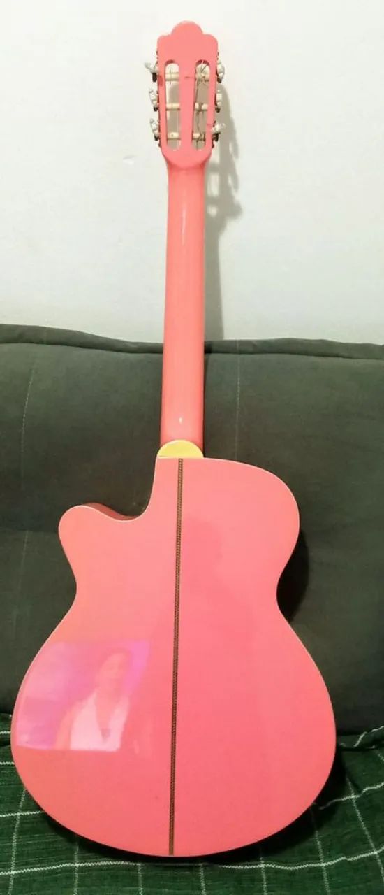 Violão Tagima Vegas Pink elétrico  - Foto 3