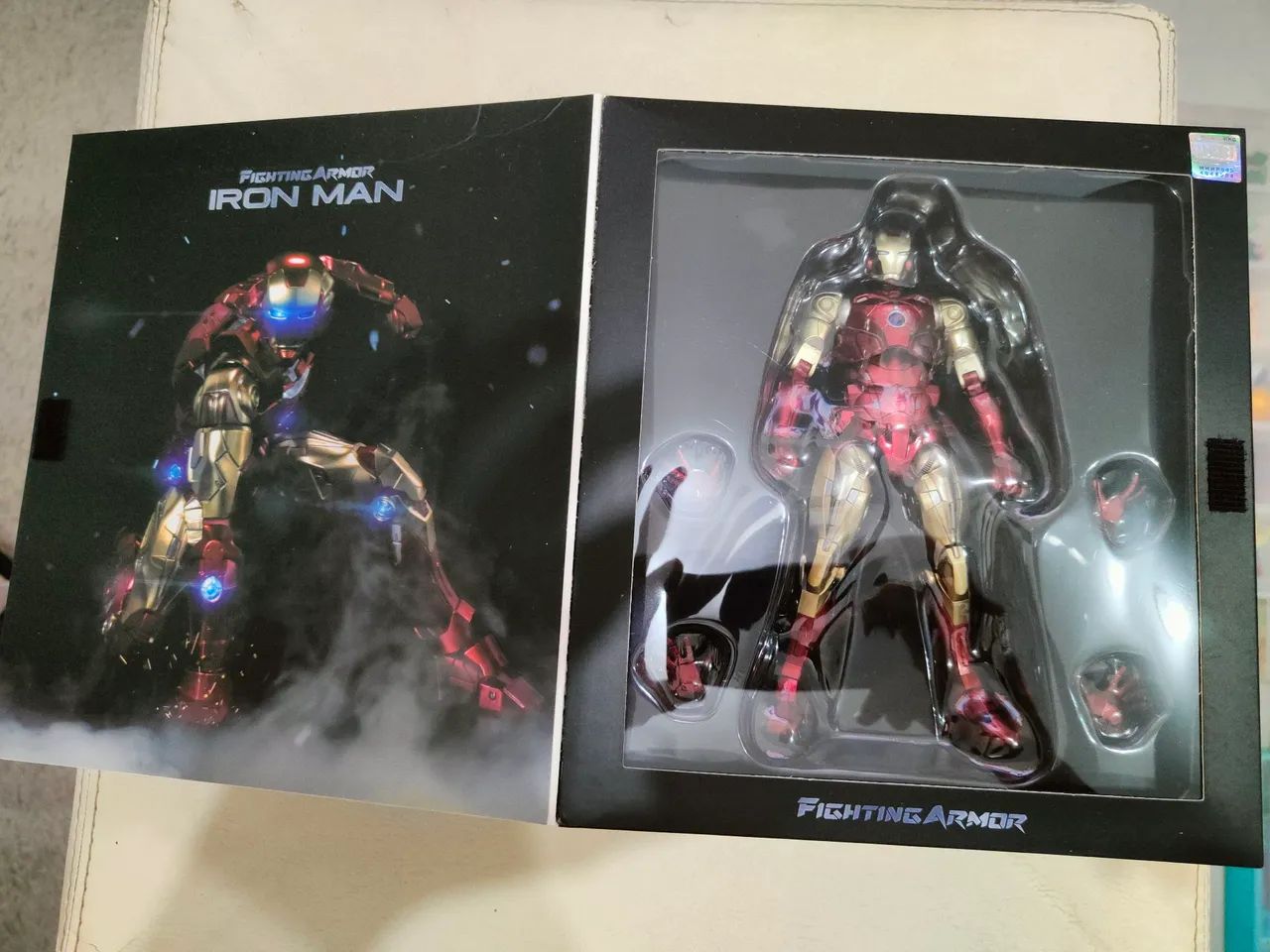 Sentinel Fighting Armor Iron Man 1/12 Diecast Marvel (Completo) - Foto 3