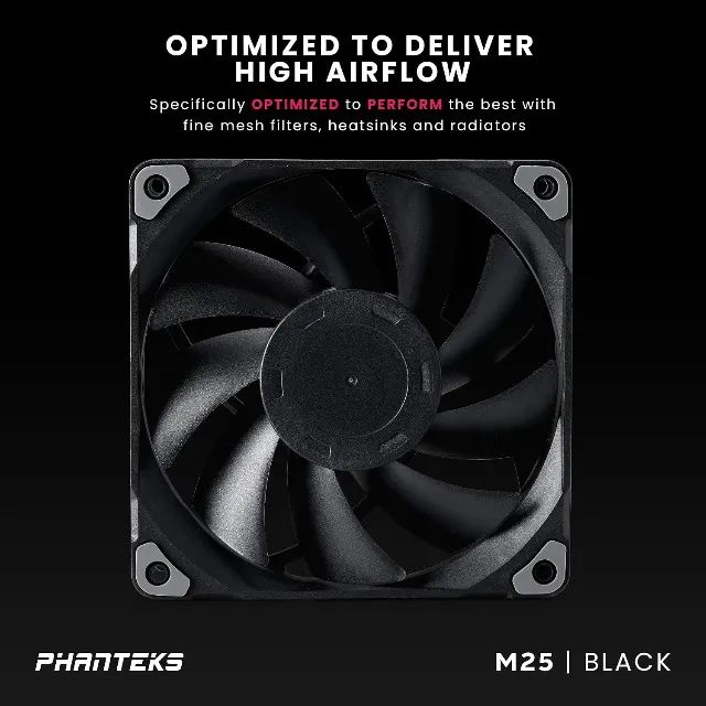 Kit 4 Fans Phanteks M25 120mm - Foto 2