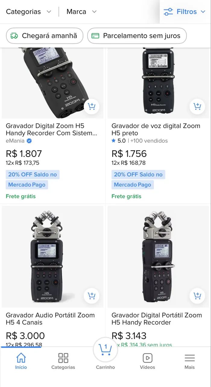 Gravador Zoom H5 - Foto 5