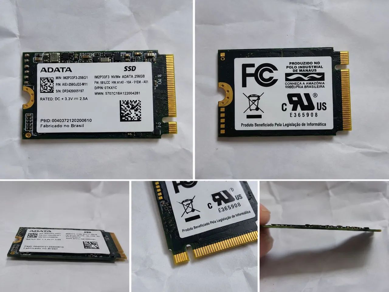 SSD NVMe ADATA 256GB - M.2 2230