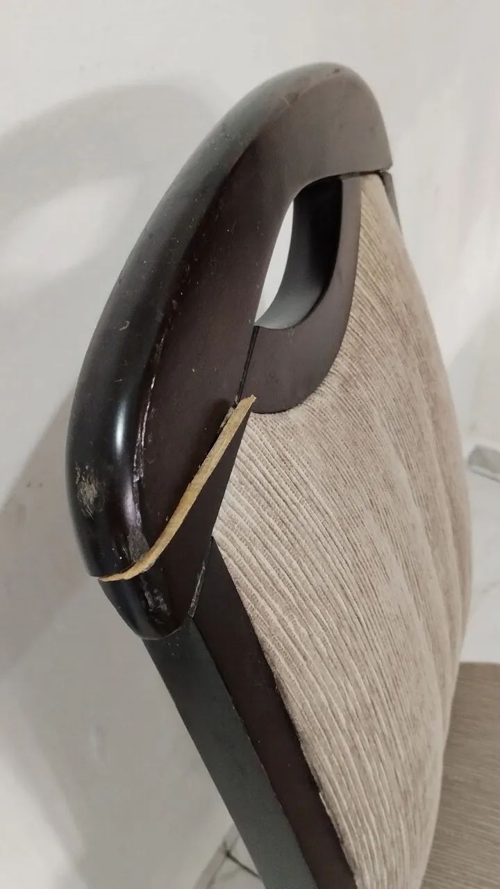 Mesa 6 Cadeiras Com Tampo de Vidro Grosso  - Foto 5