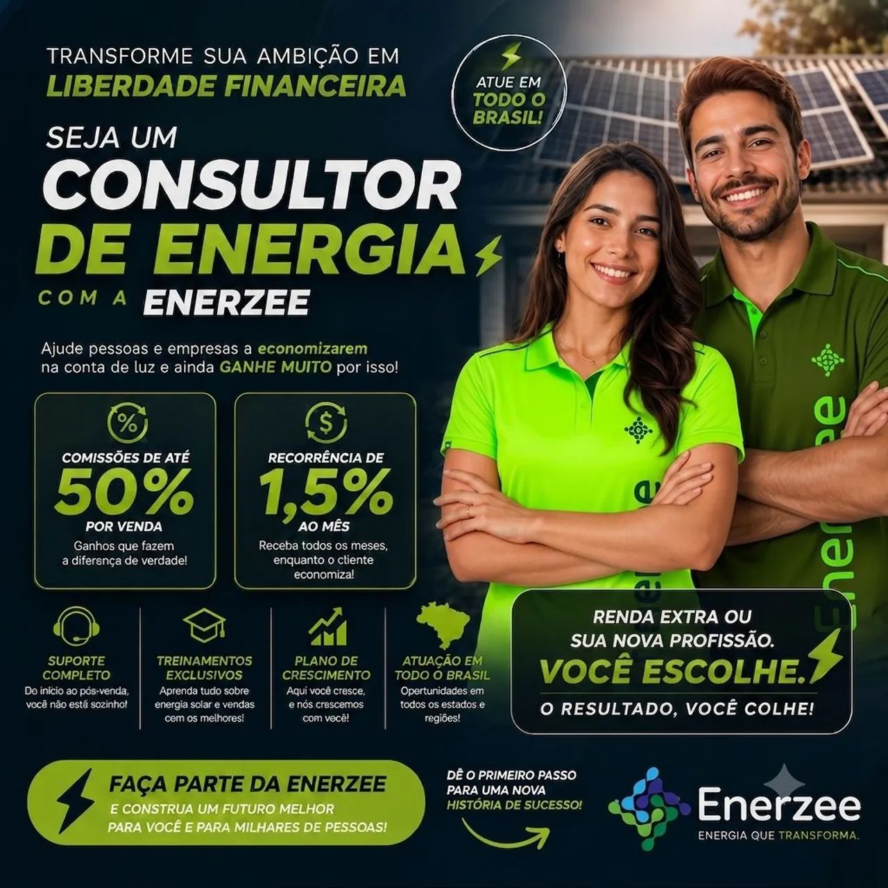 Corretor de Energia 50% de Comissão
