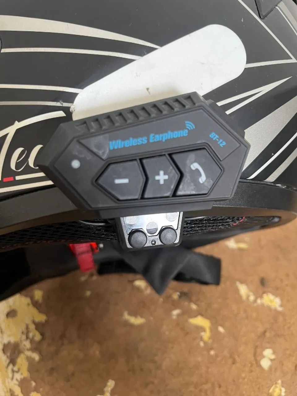 Capacete GP Tech V128 T60 + Fone Bluetooth / Comunicador BT12 - Pouco Uso - Foto 5