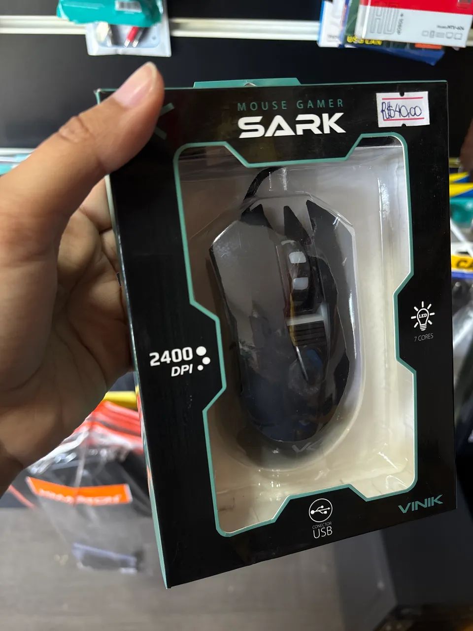 Mouse Gamer Sark 2400 DPI - USB - LED